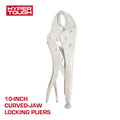 Hyper Tough 10-Inch Chrome Plated Curved Jaw Locking Pliers