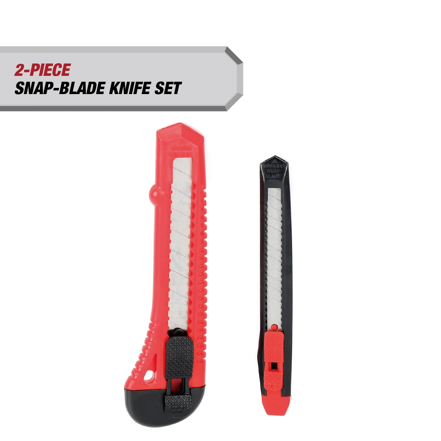 Hyper Tough 2-Piece 9mm and 18mm Snap-Blade Knife Set