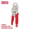 Hyper Tough 7-inch Curved Jaw Locking Pliers with Triggerless Release