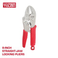 Hyper Tough 8-inch Straight Jaw Locking Pliers with Triggerless Release