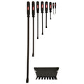 Hyper Tough 8-Piece Handle Pry Bar Set with Metal Striking Cap