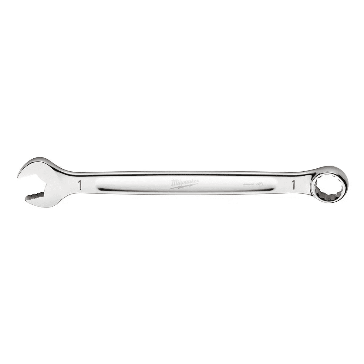 Milwaukee Tool 1 SAE Combination Wrench, 12-Point, Steel, Chrome, Ergonomic, I-Beam Handle