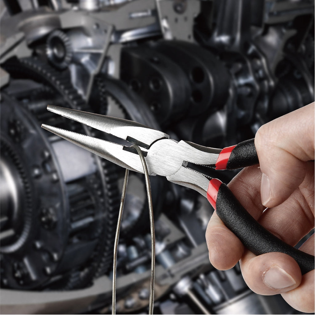 Hyper Tough 2-Piece 6-inch Pliers Set with Slip-Joint and Long Nose Pliers