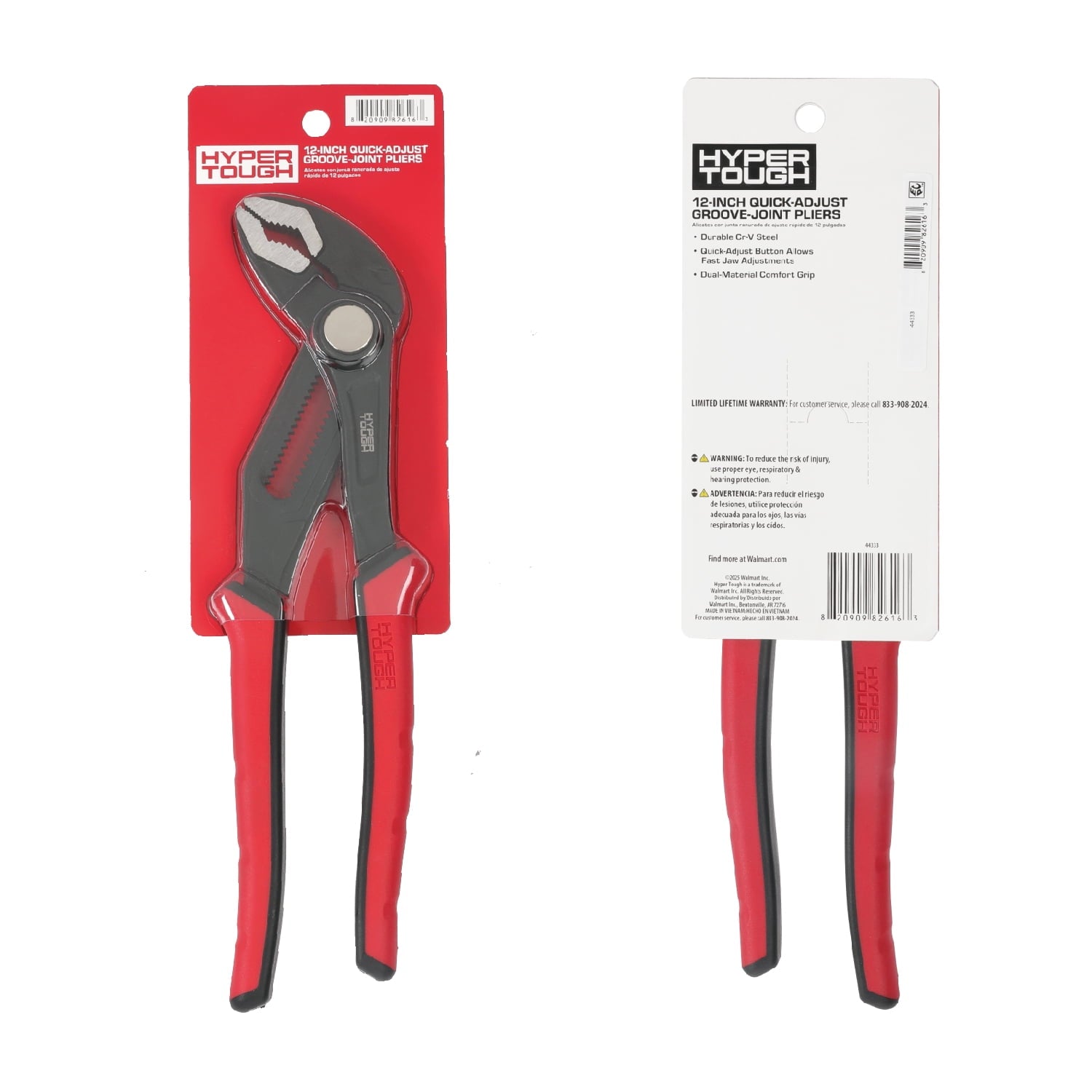 Hyper Tough 12-inch Quick-Adjust Groove Joint Pliers