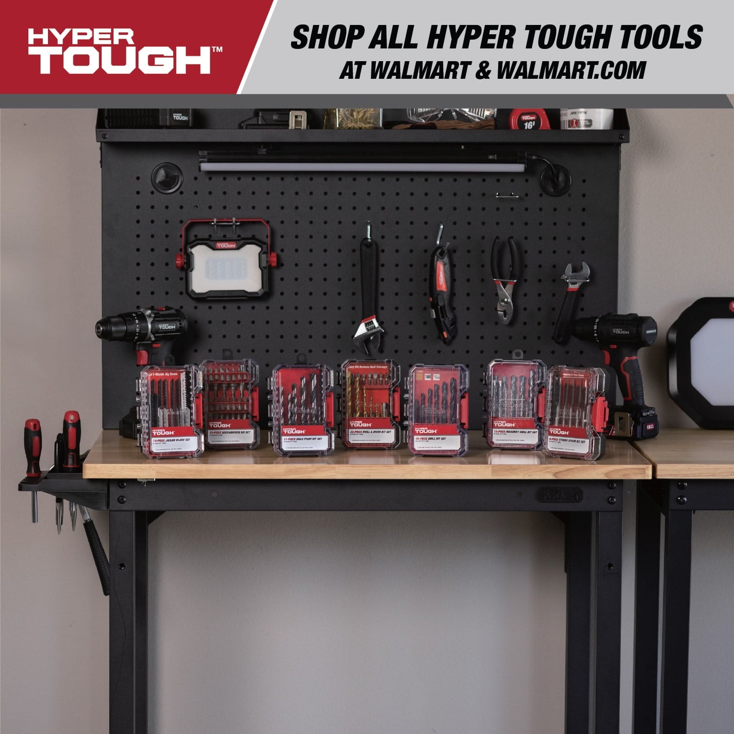 Hyper Tough 38-Piece Stubby Tool Set in Click Fit? Case