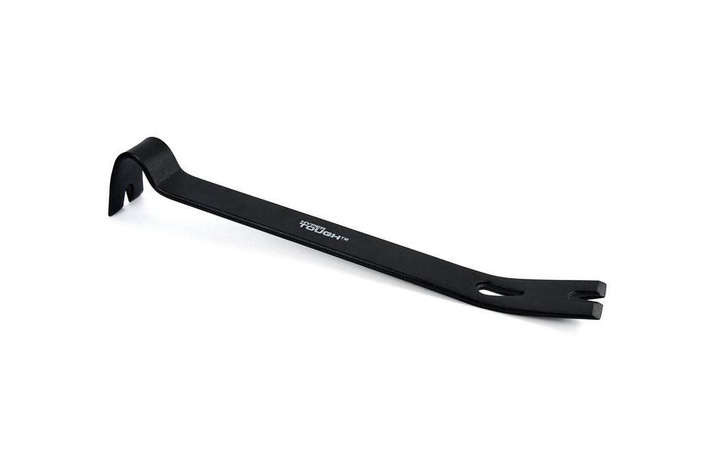 Hyper Tough 15-Inch Utility Pry Bar, Nail Puller & Crowbar, Drop Forged Heat-Treated Carbon Steel