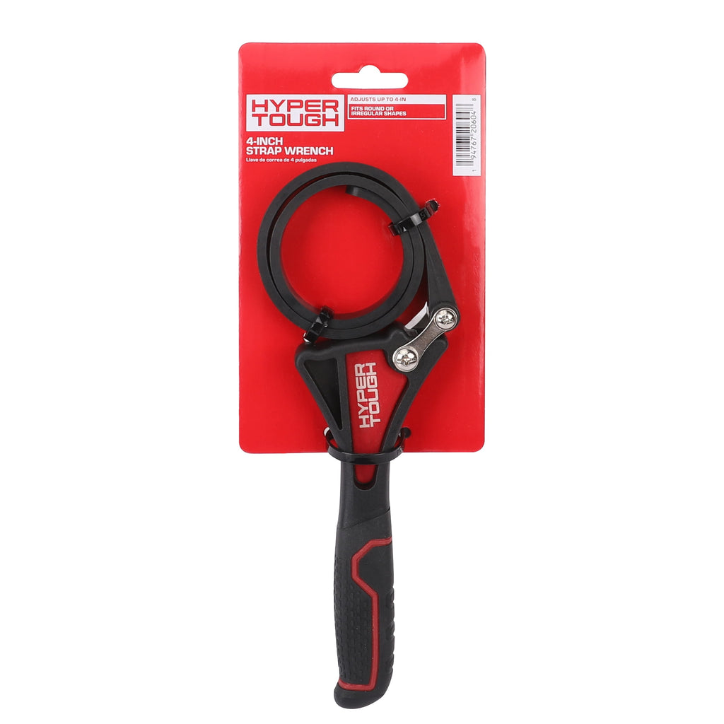 Hyper Tough Adjustable Strap Oil Filter Wrench, 1 to 4 inch, Heavy Duty, Scratch Free, Multipurpose