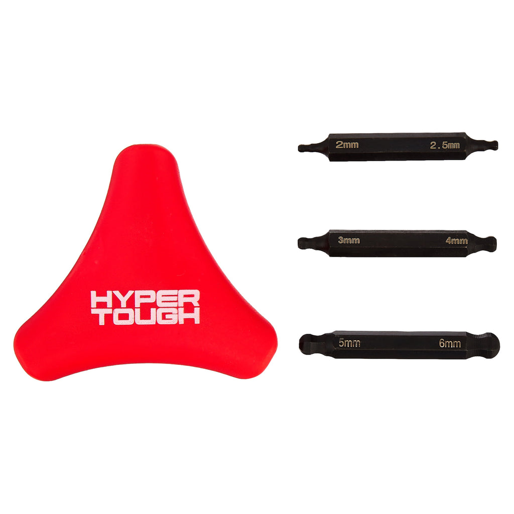 Hyper Tough 3-Way Heavy-Duty Hex Key Set, 4 Pieces