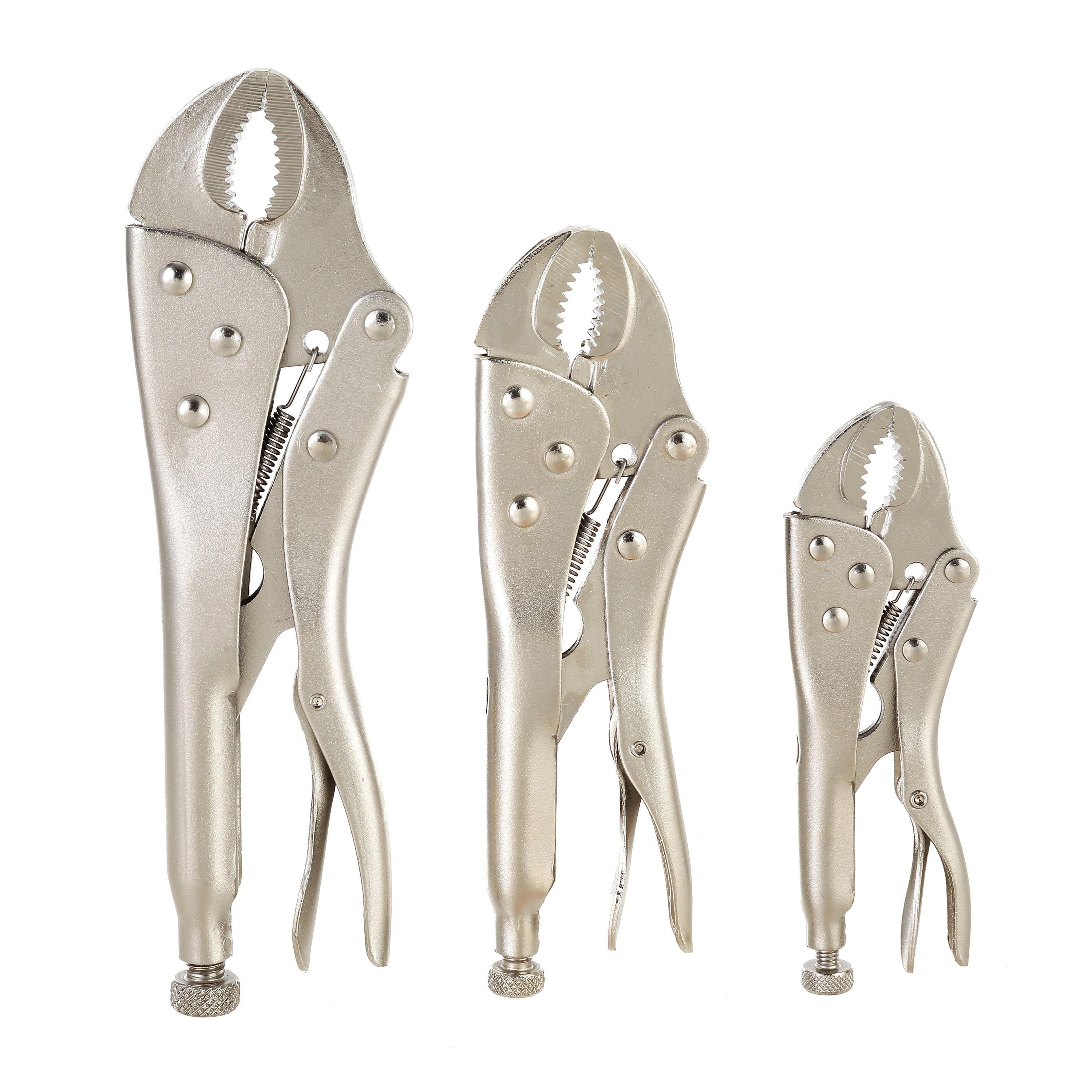 Hyper Tough 3 Piece Locking Plier Set with Quick Release Latch