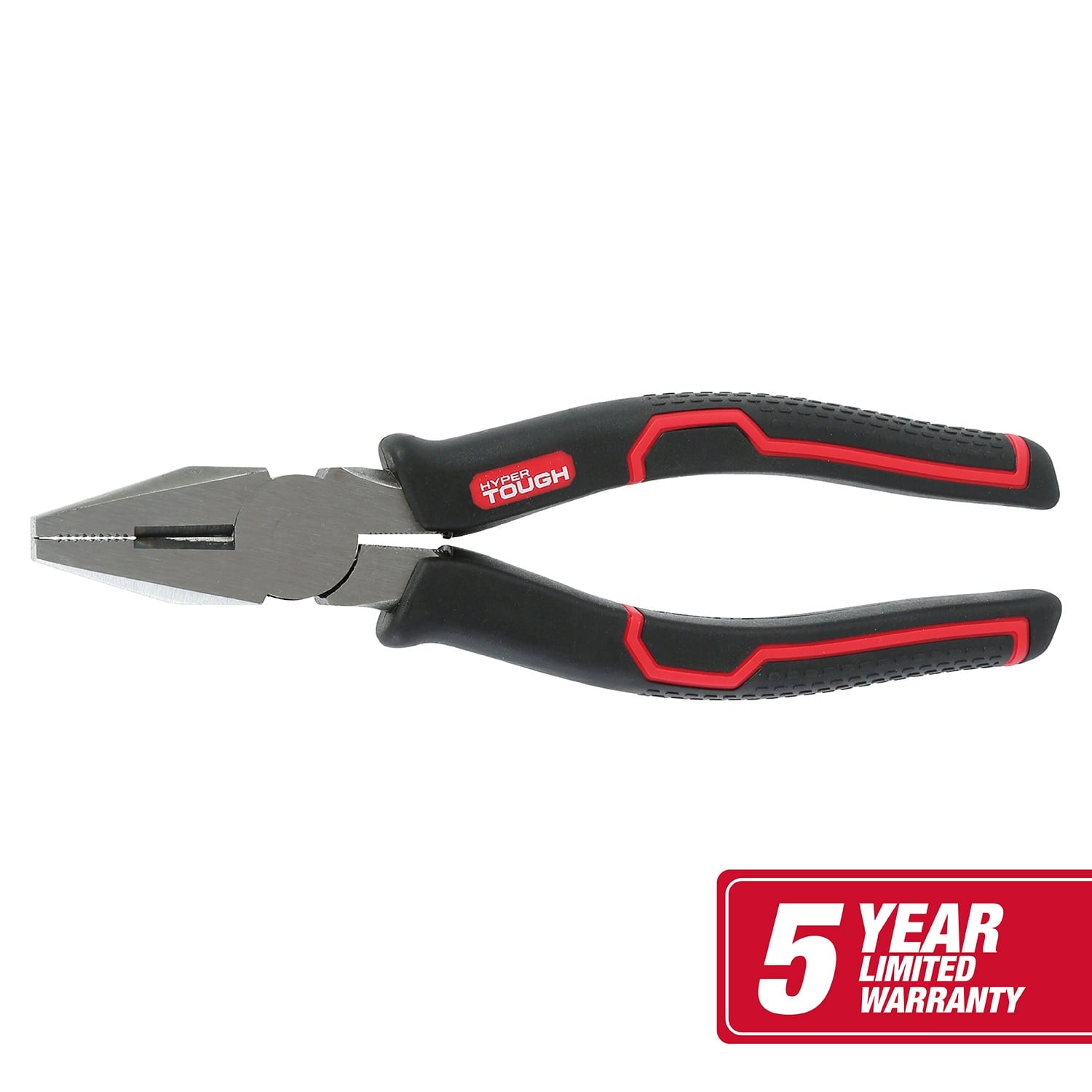 Hyper Tough 8-inch Linesman Pliers with Ergonomic Soft Grips, 5176V