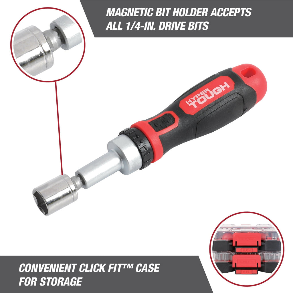 Hyper Tough 38-Piece Stubby Tool Set in Click Fit? Case