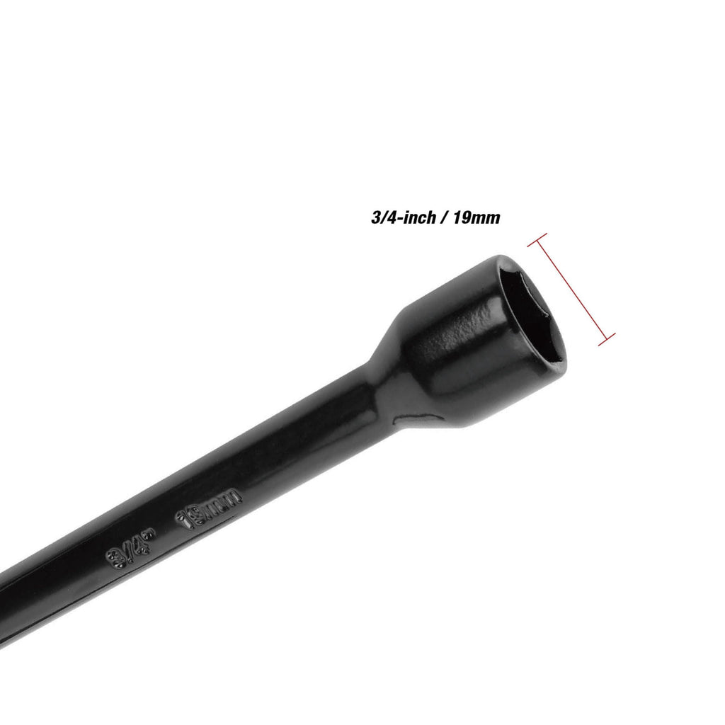 Hyper Tough 14-inch Powder Coated Lug Wrench for Tire Replacement