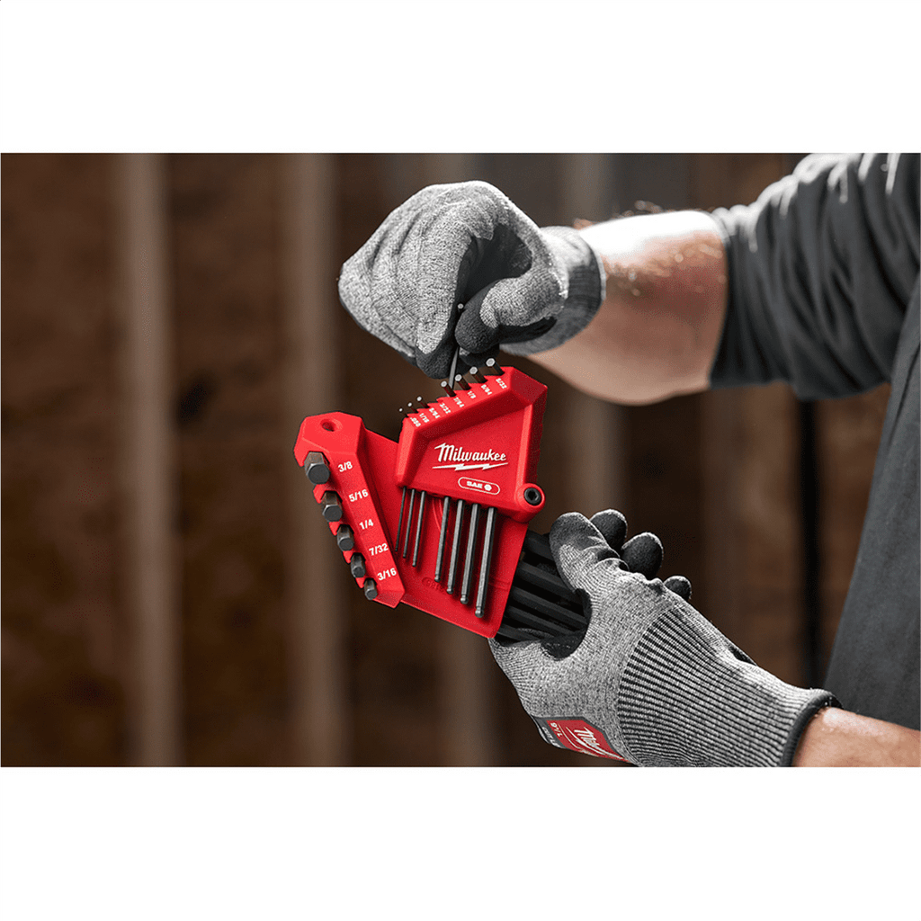 Milwaukee Tool 22-Key Ball End L-Style Hex Key Set - SAE/Metric