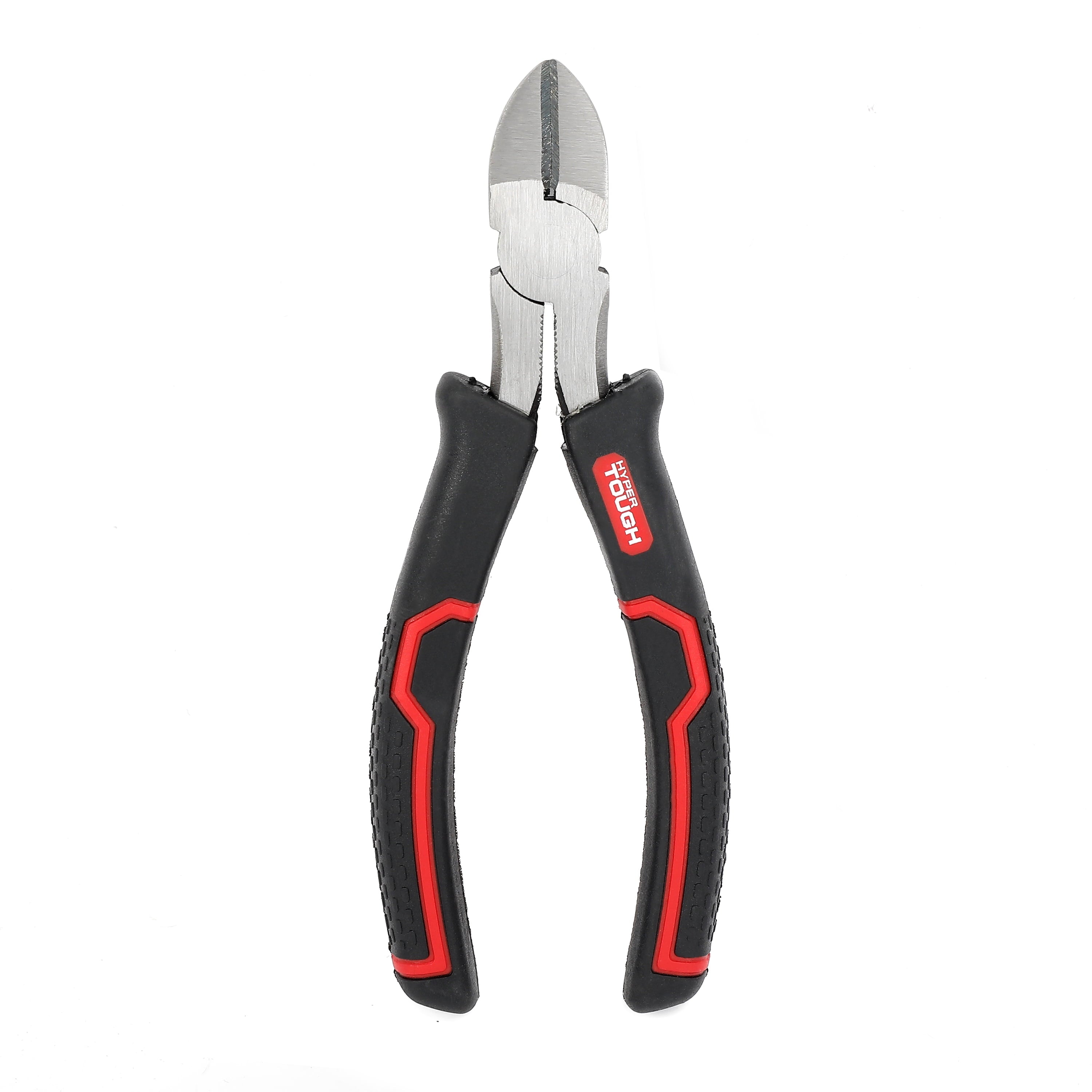 Hyper Tough 6-Inch Diagonal Cutting Pliers with Ergonomic Soft Grip Handles