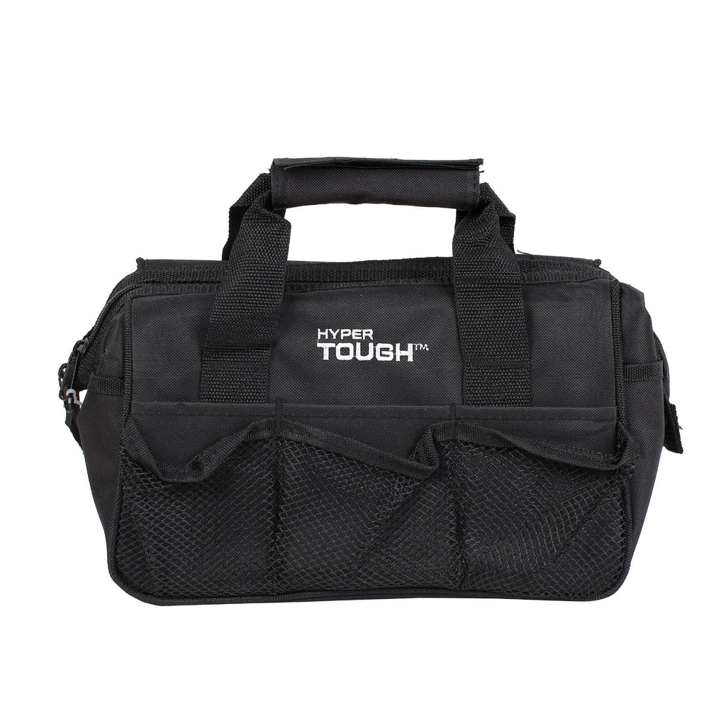 Hyper Tough 89-Piece Black Household Tool Set with 12-Pocket Tool Bag
