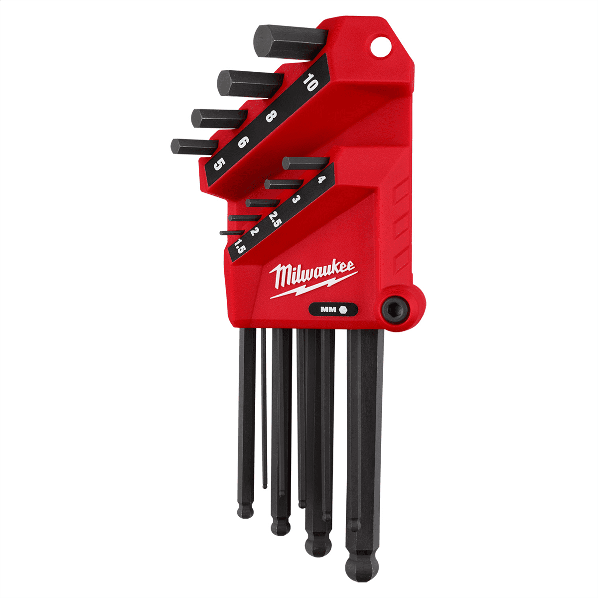 Milwaukee Tool 9-Key Ball End L-Style Hex Key Set - Metric
