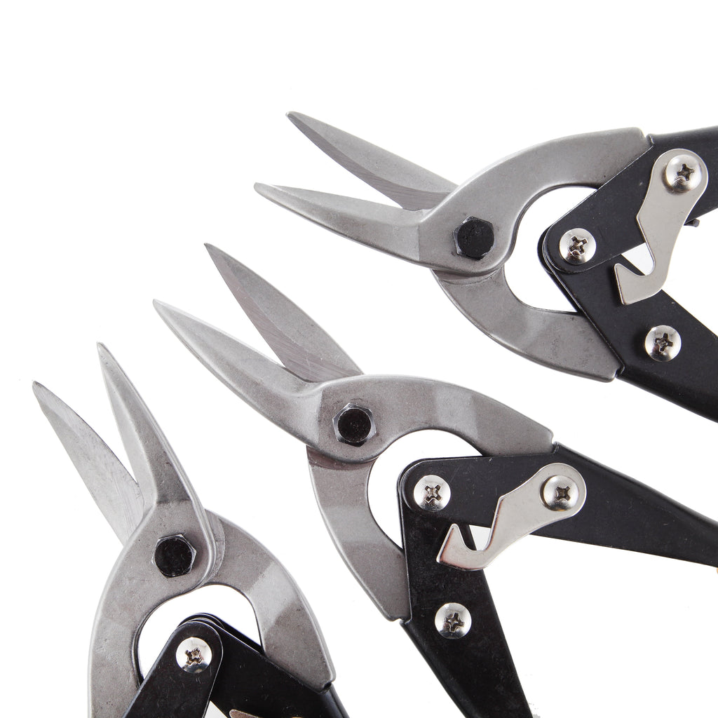 Hyper Tough 3 Piece Aviation Snip / Nippers Set with Cushion Grips TU90706J