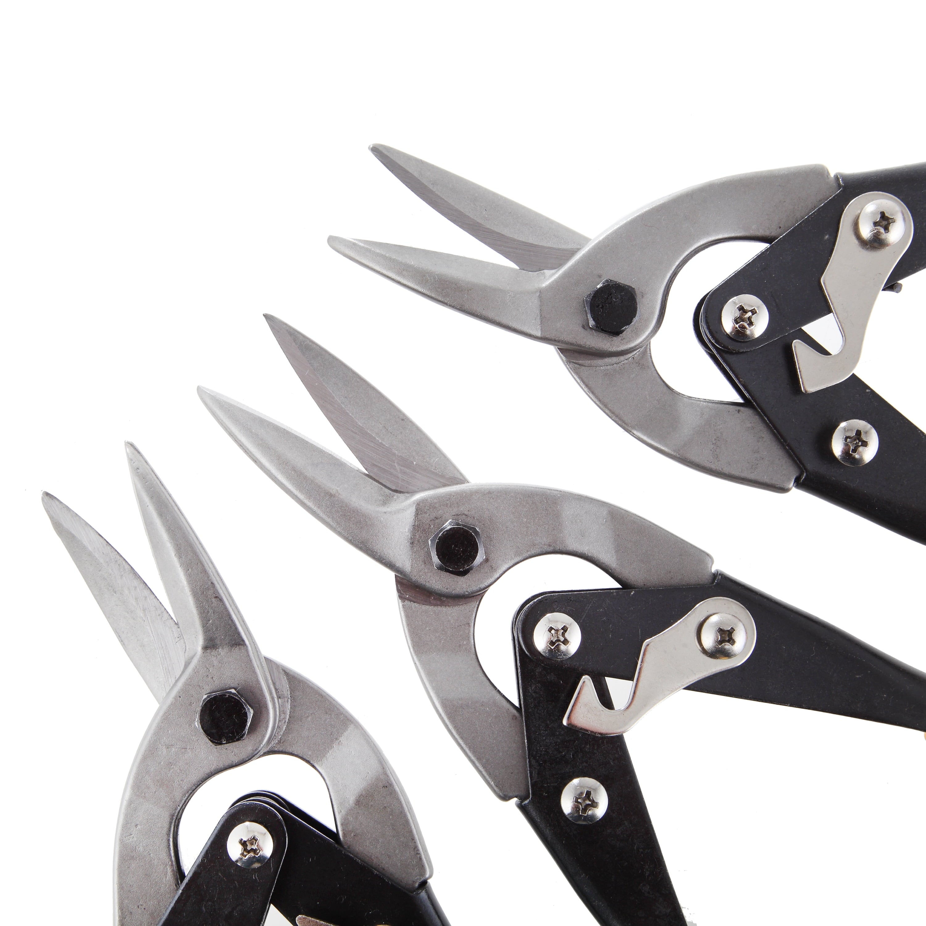 Hyper Tough 3 Piece Aviation Snip / Nippers Set with Cushion Grips TU90706J
