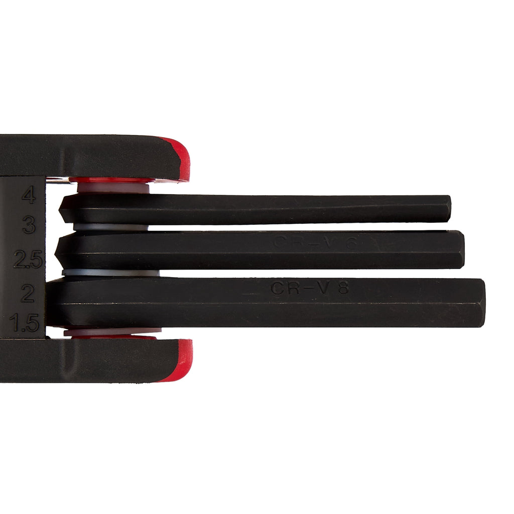 Hyper Tough Heavy-Duty Folding Metric Hex Key Set, 8 Pieces