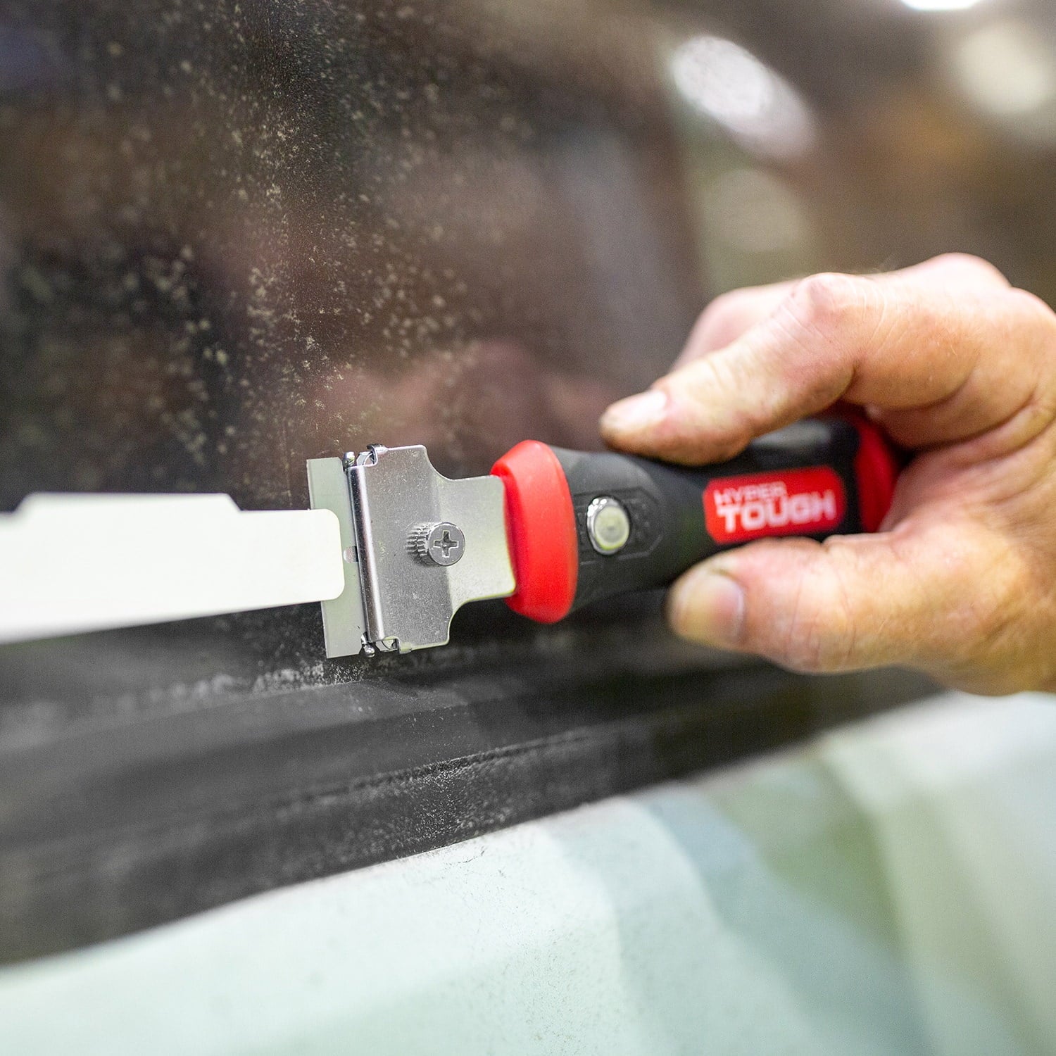 Hyper Tough Extendable Razor Blade Scraper with Replaceable Blades, 9 inch
