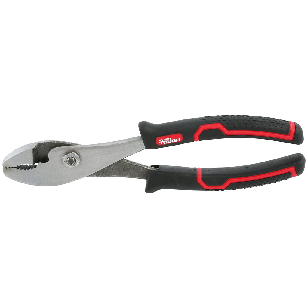 Hyper Tough 8-inch Slip Joint Pliers with Ergonomic Comfort Grips, Black, 5174V