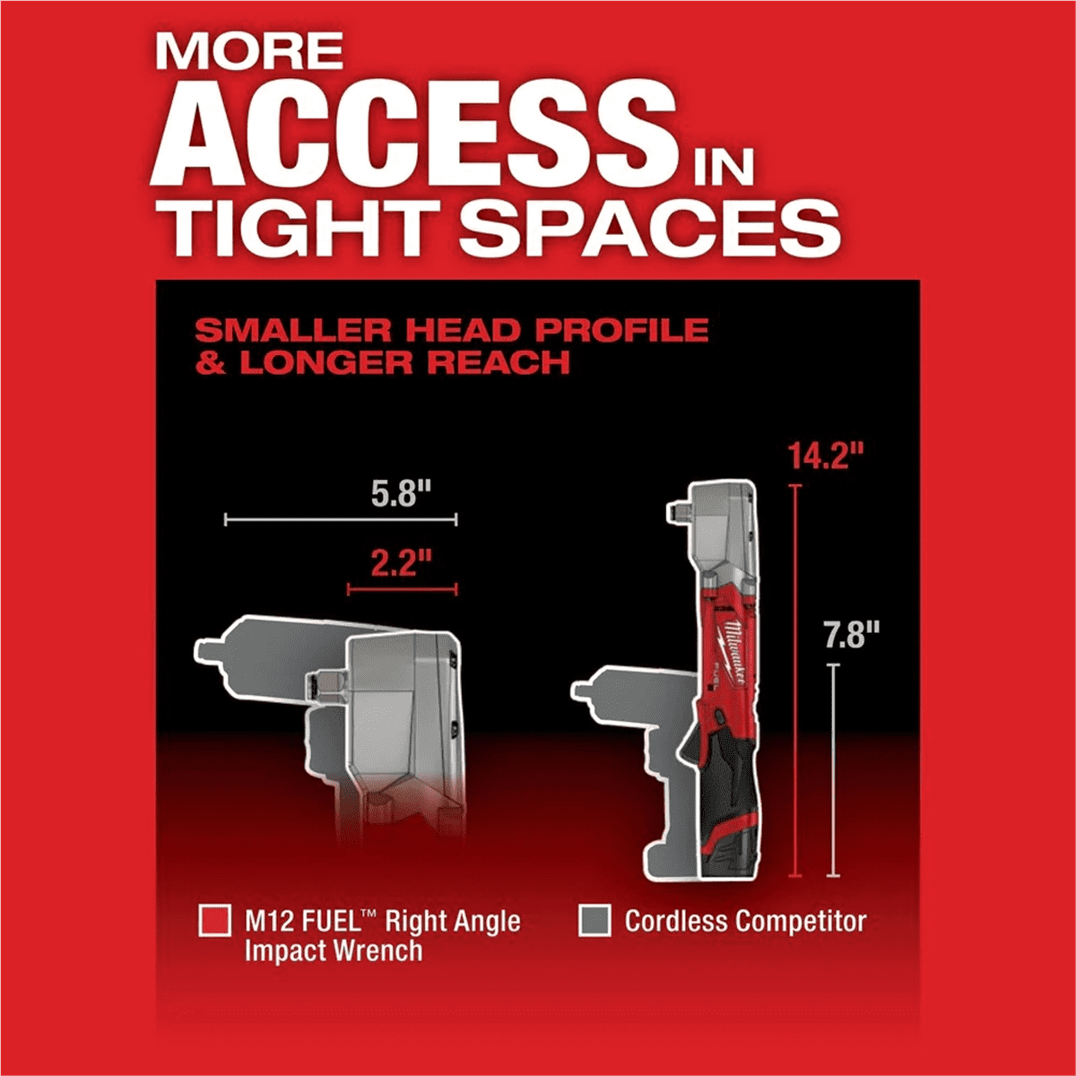 Milwaukee 2465-20 M12 FUEL 3/8 Digital Torque Wrench with ONE-KEY