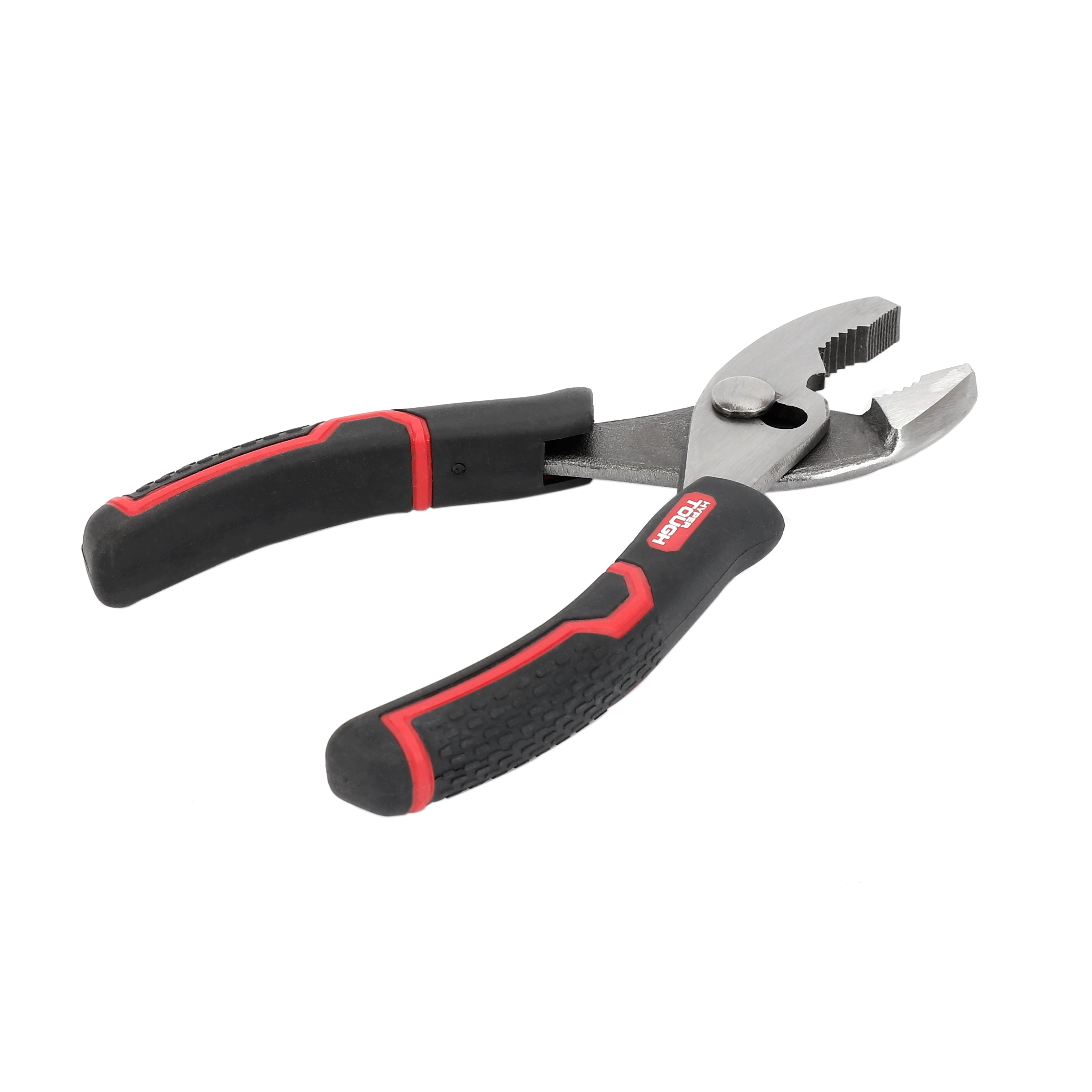 Hyper Tough 6-inch Slip Joint Pliers with Ergonomic Soft Grip Handles