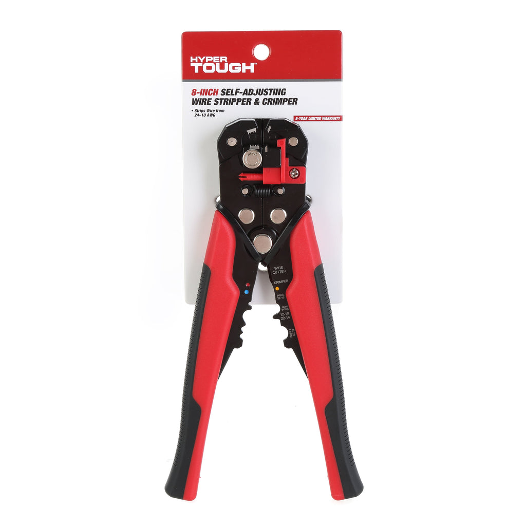 Hyper Tough 8 Self-Adjusting Wire Stripper 8TD0016D, New, 0.75 lb