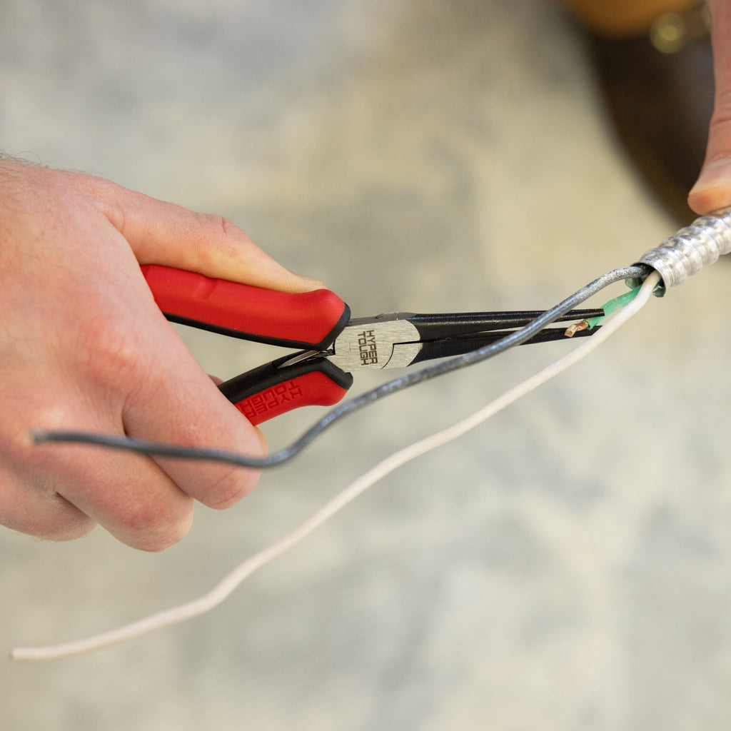 Hyper Tough 6-inch Needle-nose Pliers with Dual Material Comfort Grips
