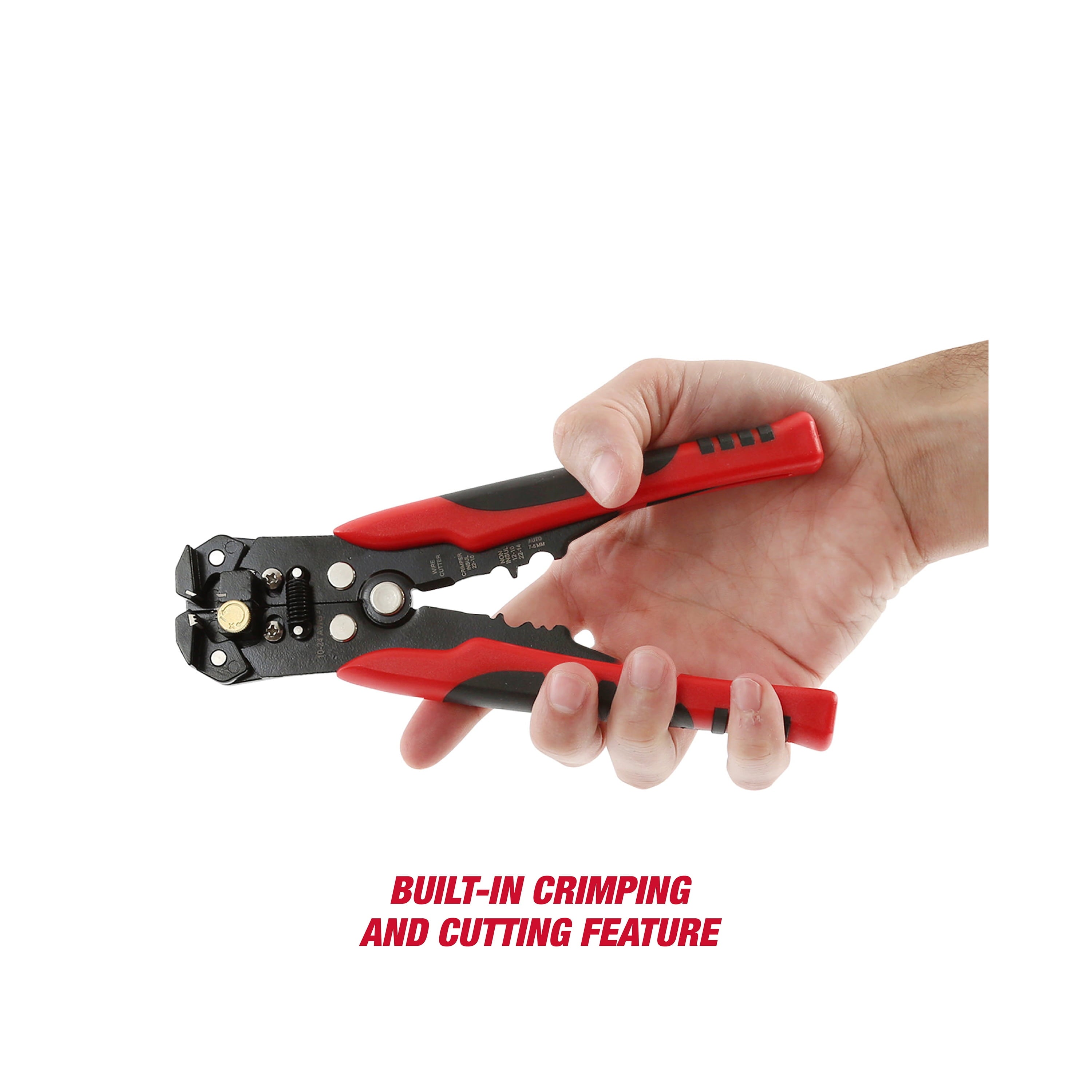Hyper Tough 8 Self-Adjusting Wire Stripper and Crimper - NEW