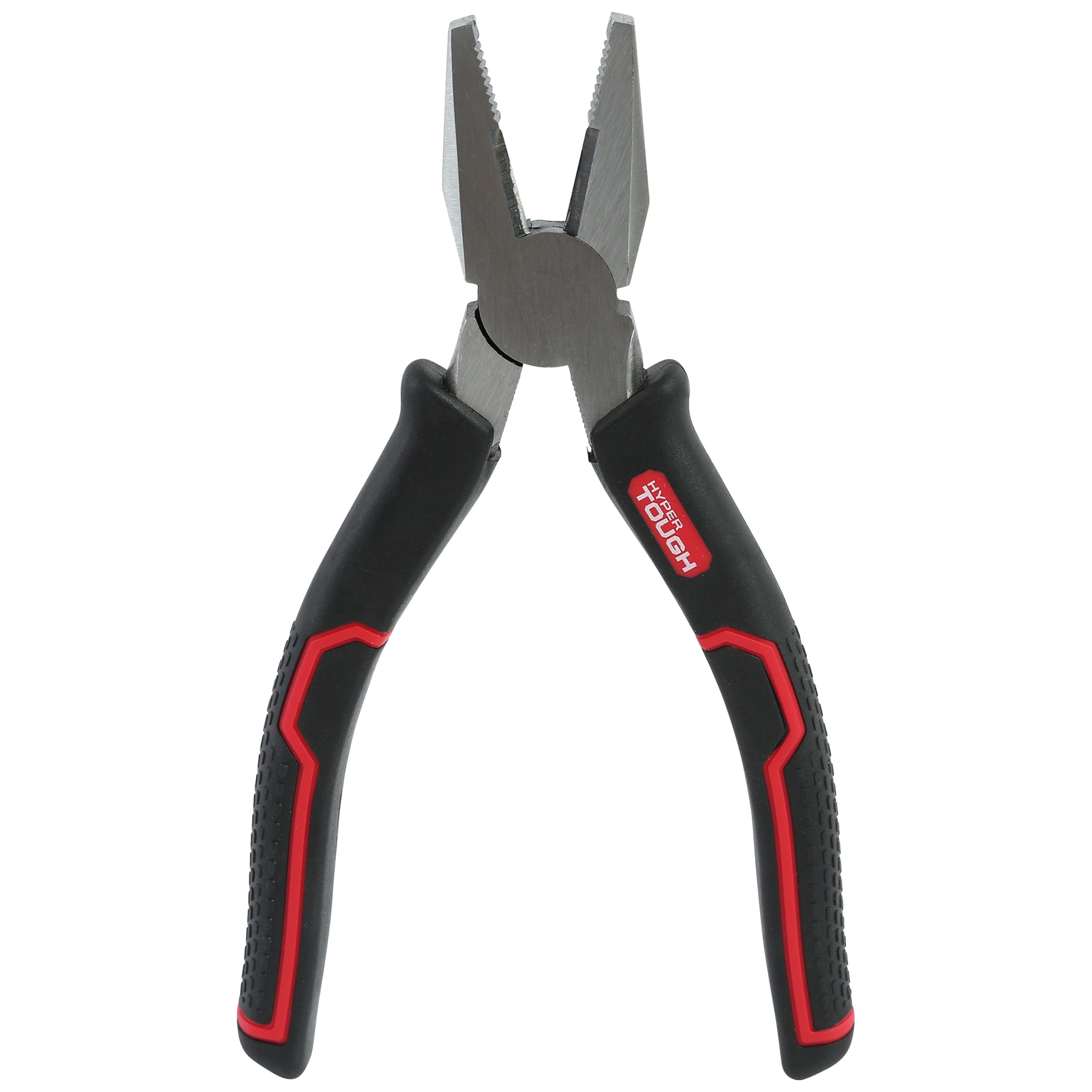 Hyper Tough 8-inch Linesman Pliers with Ergonomic Soft Grips, 5176V